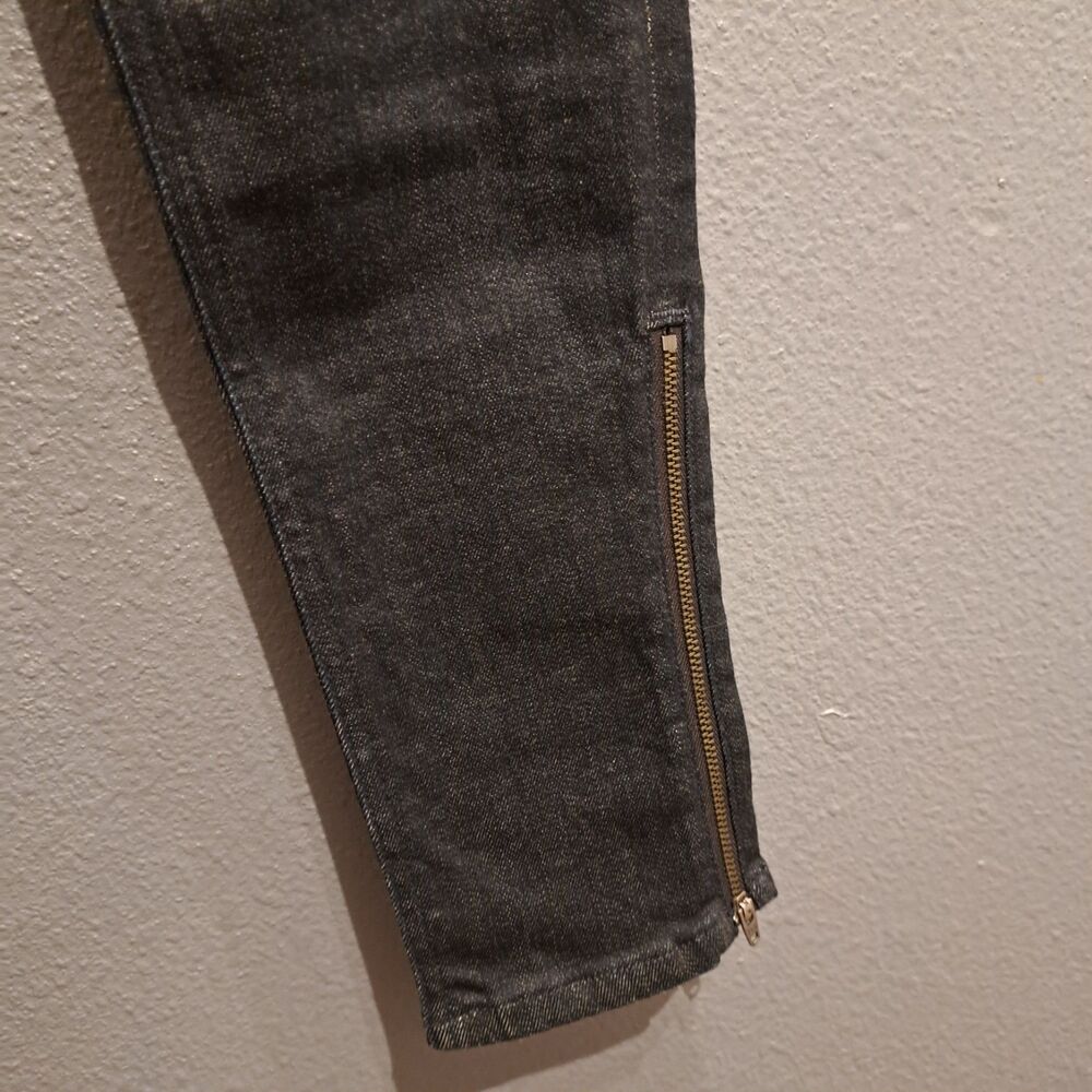 Rag & Bone Kensington Moto Skinny Jeans Pockets Zippers Women Size 29 Dark Wash - Picture 9 of 11